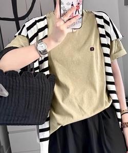 aimoha -select-/Простая футболка с коротким рукавом и логотипом