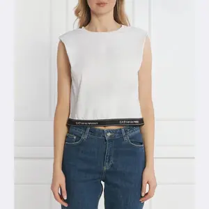 Укороченный топ Ea7, белый