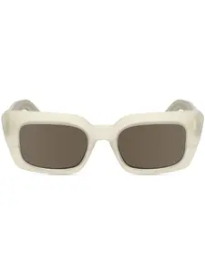 Солнцезащитные очки в квадратной оправе Calvin Klein, белый