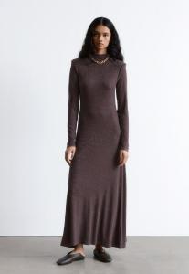 Платье & other stories JACQUARD, Dark Brown