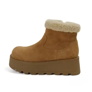 Короткие зимние ботинки женские Earl Cat, Chestnut