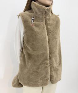 Жилет из искусственного меха Studio Picone, цвет Camel (015)