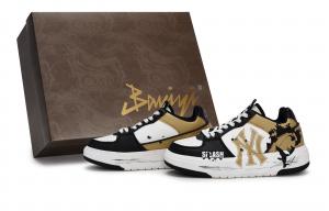 MLB Кроссовки для скейтбординга Chunky Liner унисекс с низким верхом, черные/белые/коричневые