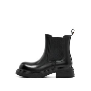 Короткие женские ботинки челси ELLE, Black (Unlined)