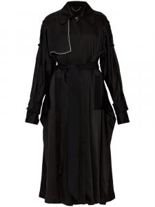 Victoria Beckham тренч с контрастной отделкой, черный