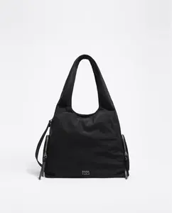 Женская сумка через плечо Paper большого размера из нейлона Bimba y Lola, черный