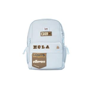 Lee Тканевый рюкзак средний унисекс голубой конфетный, Label Player
