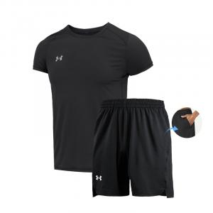 Спортивный костюм Unisex Top+Shorts Under Armour, черный
