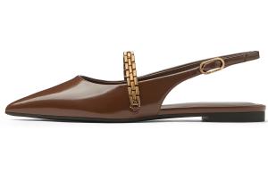 Маленькие Ck One Strap Sandals 1.6cm женские CHARLES&KEITH, коричневый коричневый