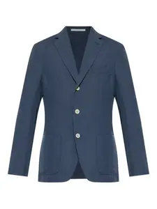 Однобортный пиджак на пуговицах Eleventy, синий