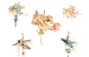 Yunfengling, набор для сборки металлической 3D-головоломки ручной работы с 3D-эффектом и мистическими коробками Art Model