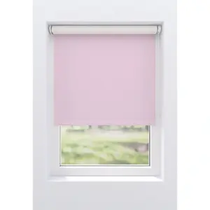 Рулонная штора мой дом «Ina», затемнение, теплозащита, энергосберегающая теплоизоляция, с сверлением/без сверления, свободновисящая, белая спинка, крепление Klemmfix или винтами My Home, цвет rosa/rosa + weiß