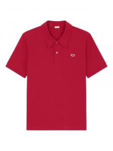 Рубашка поло с вышитым логотипом FURSAC, красный