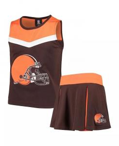 Комплект из двух предметов для поддержки Big Girls Brown, Orange Cleveland Browns Spirit Outerstuff
