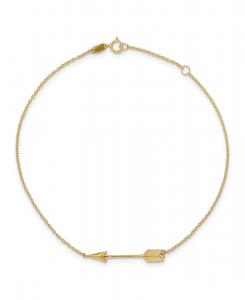 Браслет Полированная стрела из желтого золота 14 карат Macy's, Gold