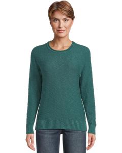 Женский свитер L.L.Bean Midweight Cotton Slub Rollneck, Shade Teal
