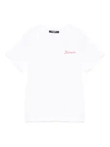 Футболка с логотипом Balmain Kids, белый