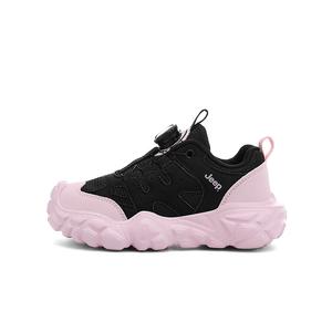 Детские баскетбольные кроссовки низкие с амортизацией, устойчивые к истиранию и ударам для подростков Jeep, черный розовый