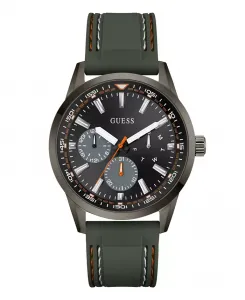 Мужские зеленые часы Gunmetal с множеством функций, 44mm Guess