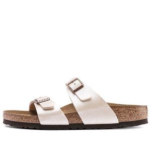 Тапочки sydney birko-flor graceful narrow fit sandals 'pearl white' Birkenstock, белый