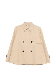 Двубортный жакет Wkdbiglia Weekend Max Mara, бежевый