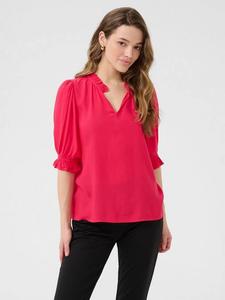 Блузка Elly с V-образным вырезом KAFFE, Virtual Pink