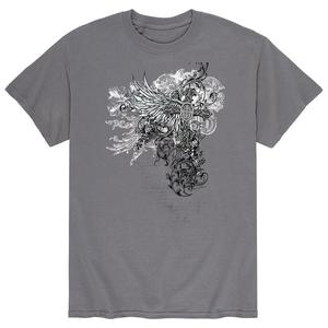 Мужская футболка с рисунком The Templars Licensed Character, серый