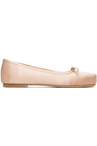 Aeyde Розовые атласные балетки Gabriella