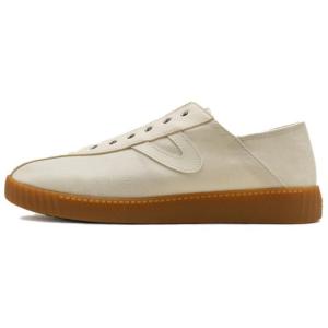 Кеды унисекс с низким верхом бежево-коричневые Tretorn