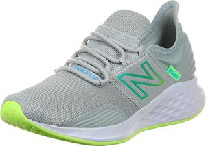 Кроссовки New Balance Kids Fresh Foam Roav V1 на шнуровке, Brighton Grey/Bleached Lime Glo/Summer Aqua