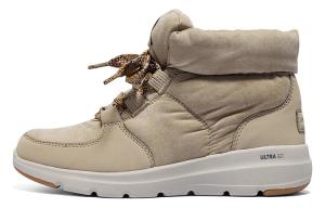 Зимние ботинки женские Skechers дутые, серый