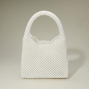 Жемчужная сумочка с верхней ручкой FASHNZFAB, белый