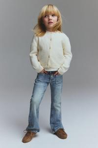 Джинсы клеш из суперэластичного материала H&M, голубой