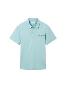 Рубашка поло TOM TAILOR Shirt, цвет turquoise/dark blue