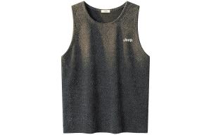 Топ-майка унисекс с круглым вырезом и тонкими бретелями Jeep, темно-серый