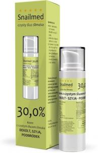 Крем для зоны декольте, подбородка и шеи с чистой слизью улитки Snailmed Deep Reconstruction