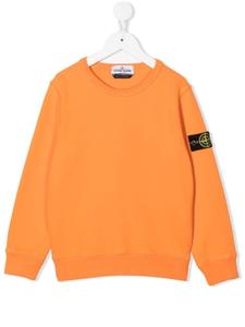 Stone Island Junior толстовка с нашивкой-логотипом, оранжевый