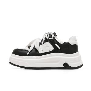 ST&SAT Женские низкие скейтерские туфли для увеличения роста черные, цвет Black