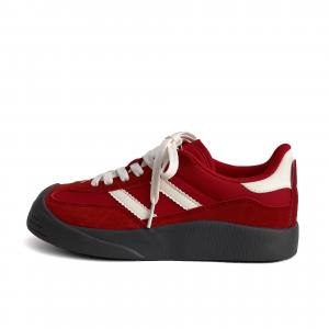 City camel Женские кеды из парусины красные, цвет Red