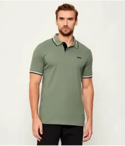 Поло Пол slim fit Boss Green, зеленый