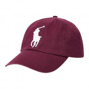 Polo Ralph Lauren Красная бейсболка из коровьей кожи унисекс, Red