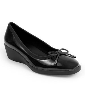Женские повседневные слипоны Tema на платформе Aerosoles, Black Crinkle Patent
