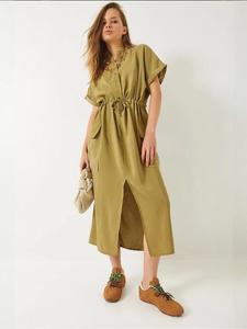 Платье-рубашка Bianco Lucci, оливковый