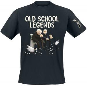 Футболка Die Muppets Statler und Waldorf - Old School Legends, черный