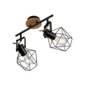 Потолочный светильник JARO E27 1 шт. ExklusiveE27 Just Light, Holzfarben