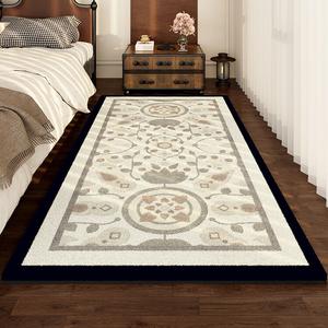 AOVOC Ковер 120х240 см для спальни/гостиной faux antique, утолщенный, с вышивкой, не скользящий