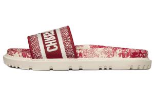Шлепанцы женские Dior, красно-белый