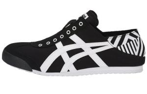 Кроссовки для скейтбординга MEXICO 66, унисекс, низкие, черные/белые Onitsuka Tiger