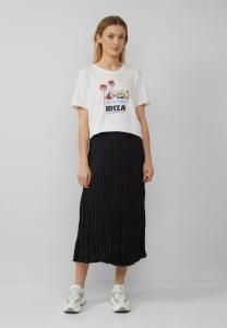 Юбка плиссированная FLIESSENDER MIDI MIT ELASTIKBUND s.Oliver, черный