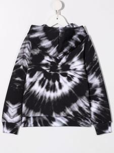 Philipp Plein Junior худи с принтом тай-дай, черный